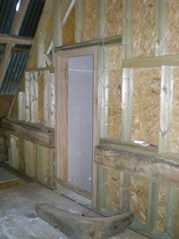 Barn Conversion(hand made 9in solid oak rebated door frame)